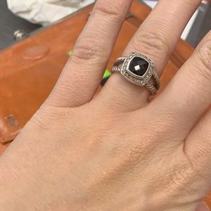 David Yurman Black Onyx Petite Albion Ring